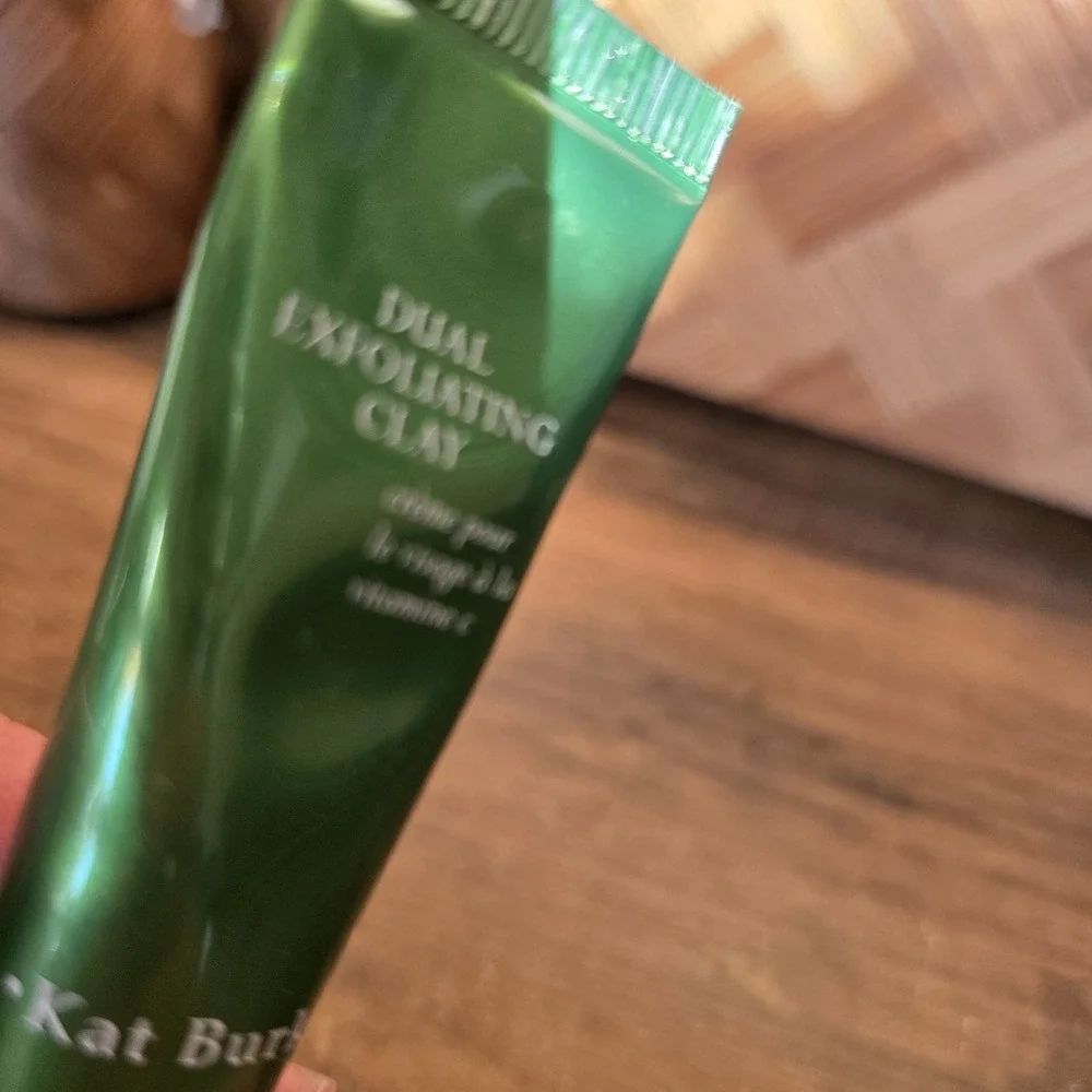 Kat Burki Dual Exfoliating Clay 0.5 oz Sample Size Face Wash Skincare New Sealed